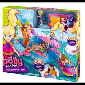 Polly Pocket Tropical Yacht Play Set/Accessories